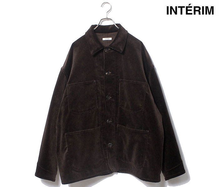 インテリム INTERIM ハイパービッグ ブラウン コーデュロイ 
