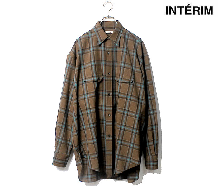 インテリム INTERIM ハイパービッグ チェック ウェスタンシャツ HYPER