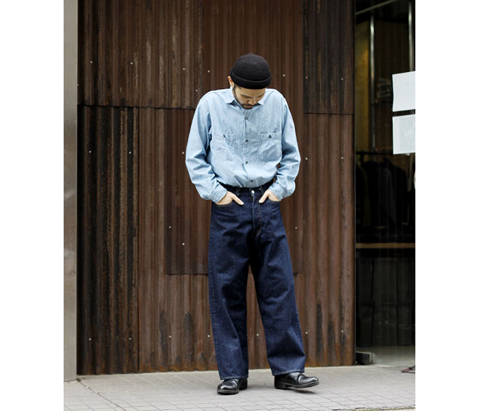 INTÉRIM】40'S MIL BAGGY ZIPPED SHUTTLE DENIM TROUSERS | 公式