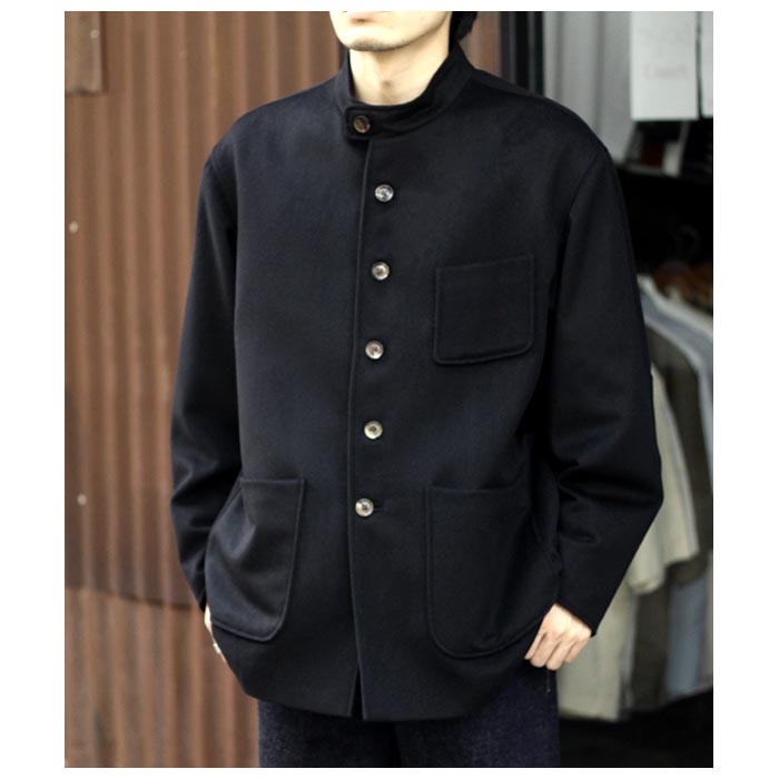 DAN コーデュロイ フォレスティエールジャケット　ブラック　ハズム インテリム INTERIM 限定 カシミヤ 100 フォレスティエール