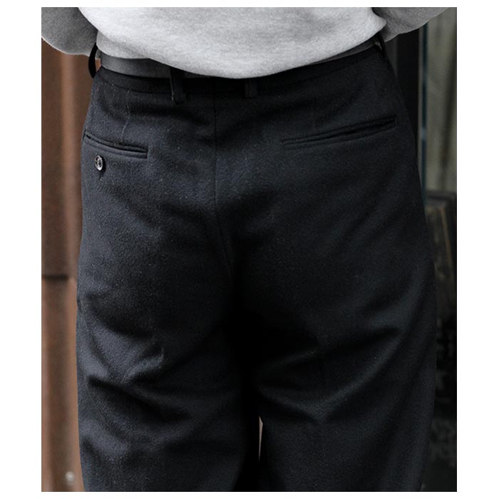 インテリム INTERIM 限定 ウールカシミヤ 2タック ストレート