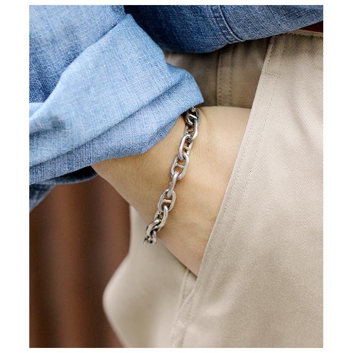 INTERIM(インテリム) TAXCO SILVER ANCHOR BRACELET | H