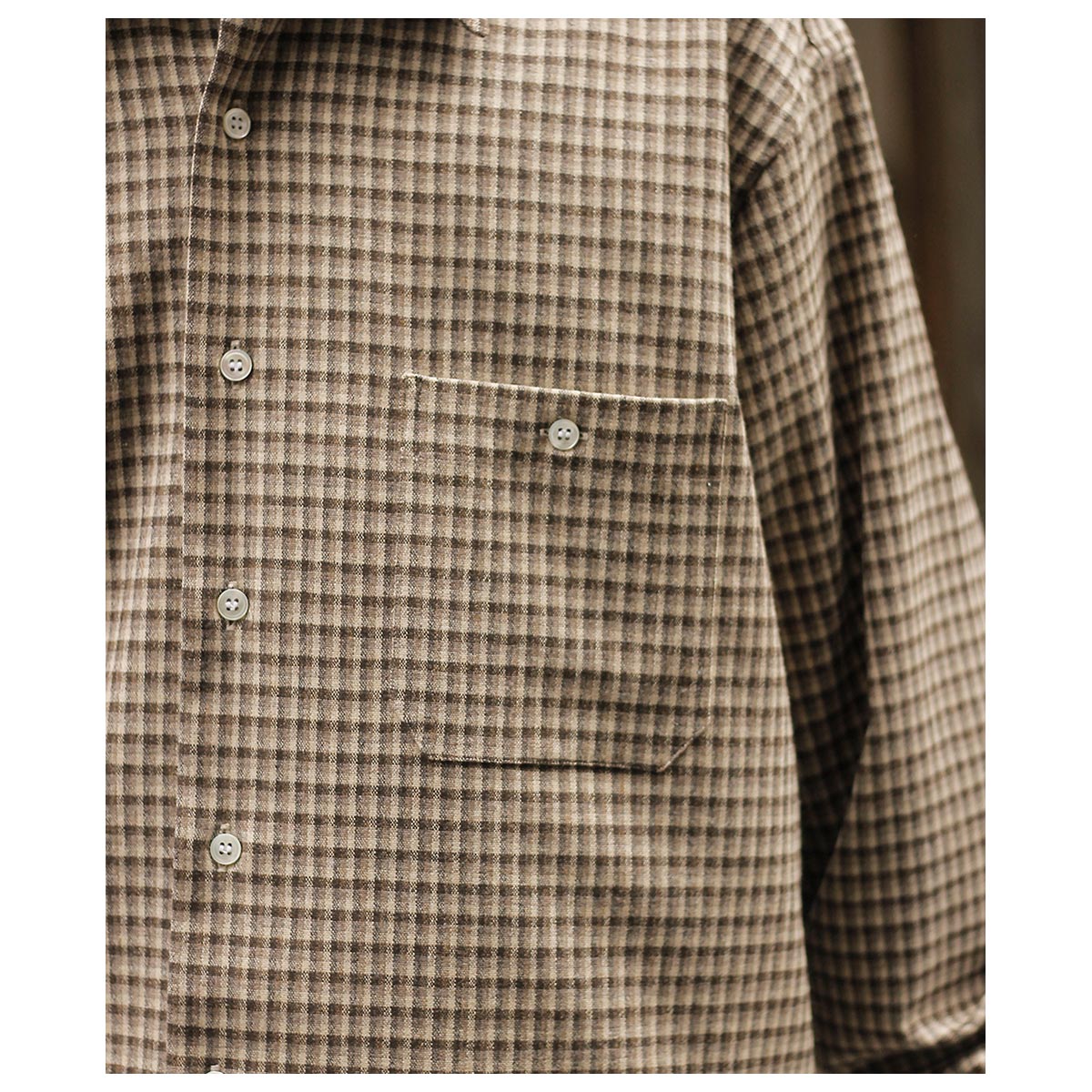 インテリム INTERIM トリコロール チェック ギンガム デッドストック