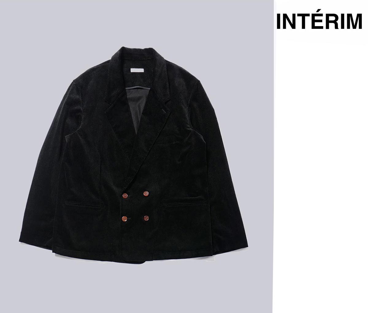 インテリム INTERIM ミリタリー ウールサージ パイピング ダブル