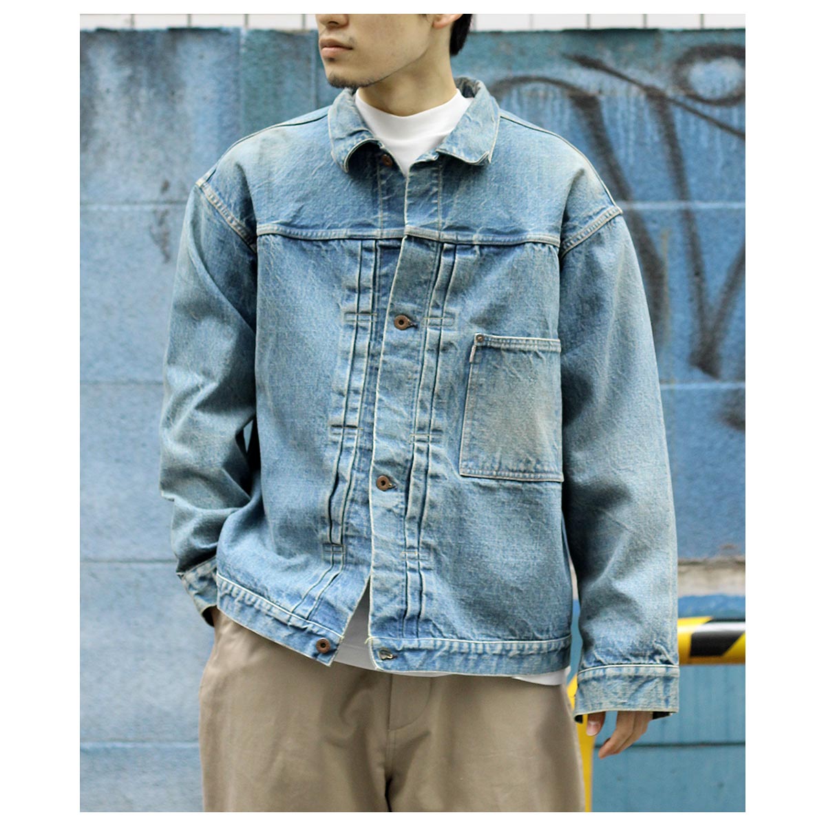 セール　タグ付き未使用　リエンダ　ビジュー　デニムジャケット 　パフスリーブ インテリム INTERIM シャビー ヘビー キバタ シャトル ハイパービッグ