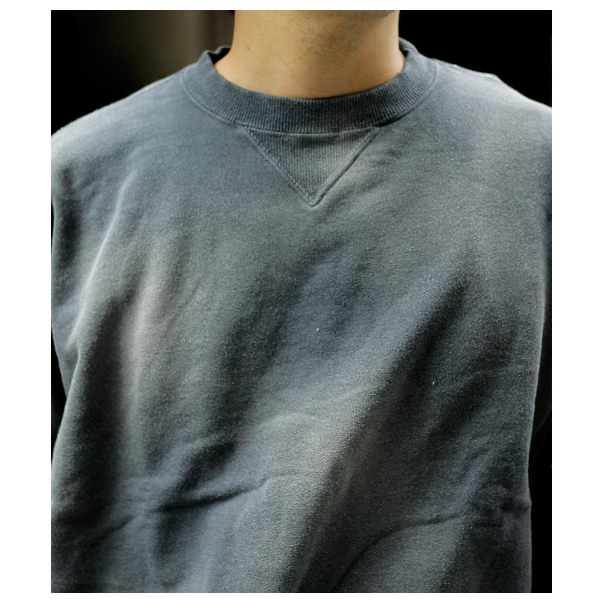 インテリム INTERIM ヴィンテージ フェード 両V-ガゼット スウェット