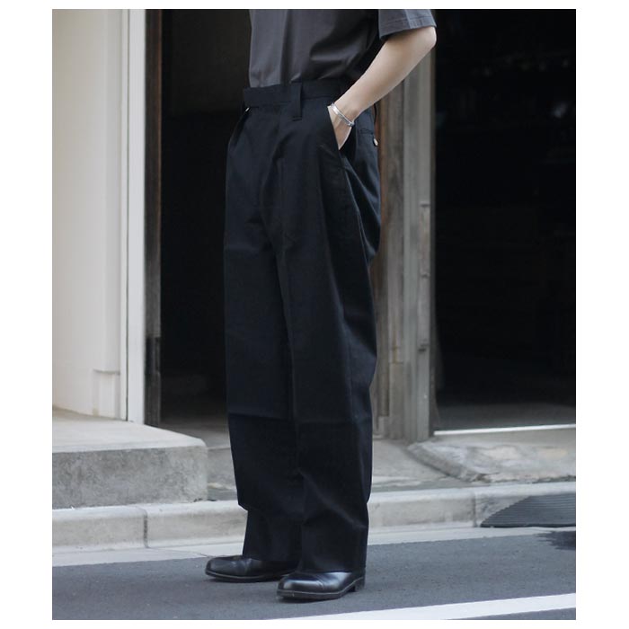 インテリム INTERIM ヴィンテージ チノ ワッシャー 1タック ワイド