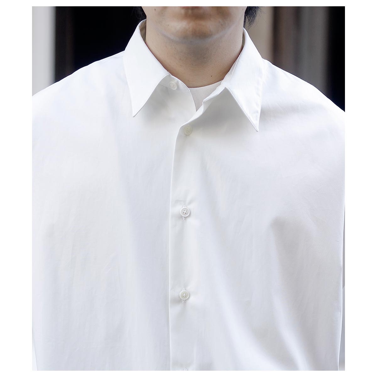 ノノット NONNOTTE クリア ヘビーブロード クロス オーバーサイズド