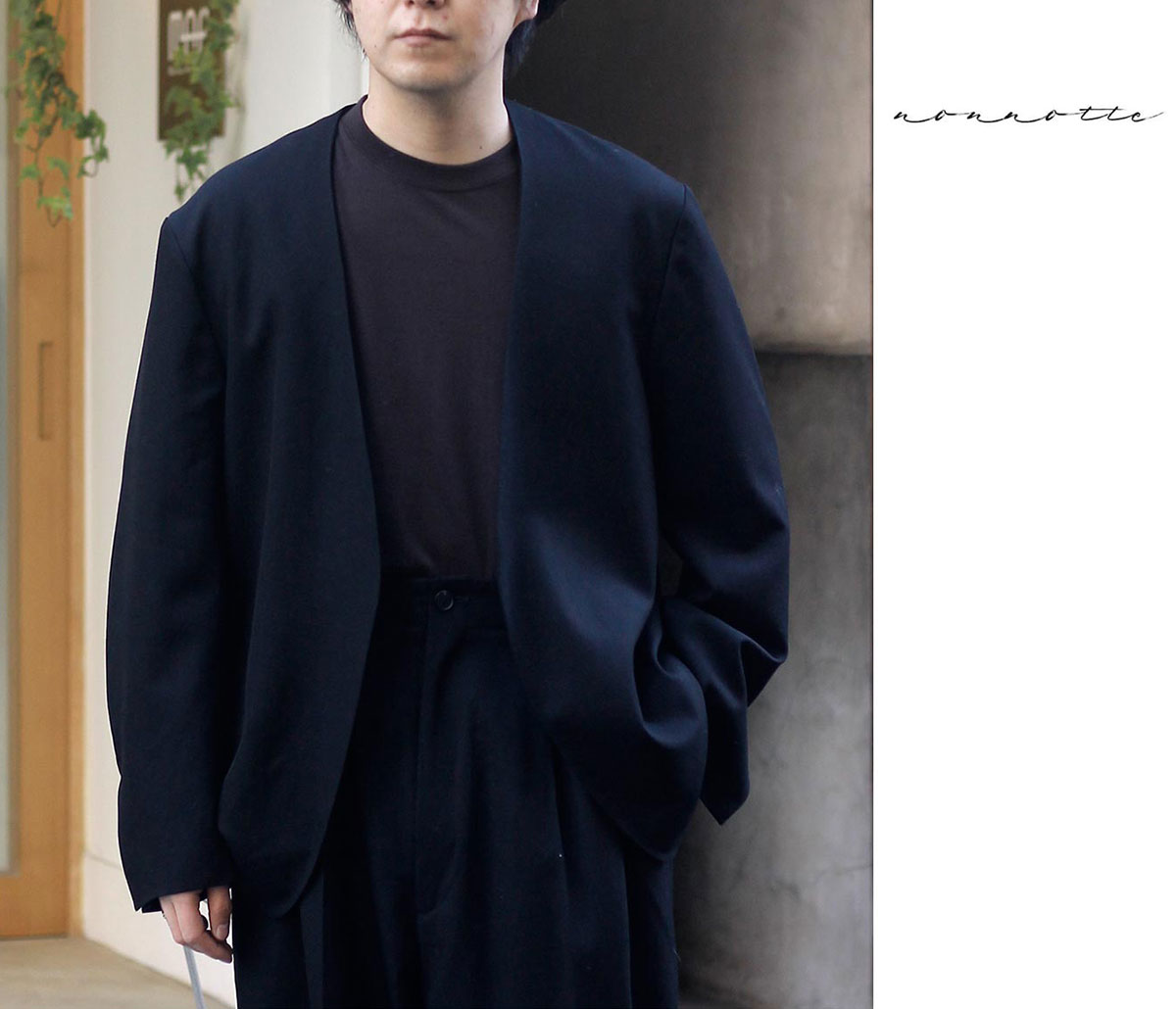 美品 nonnotte ノノット ドレーピング ブルゾン 5 リバーバレイト 美品 nonnotte ノノット ドレーピング ブルゾン 5 リバーバレイト