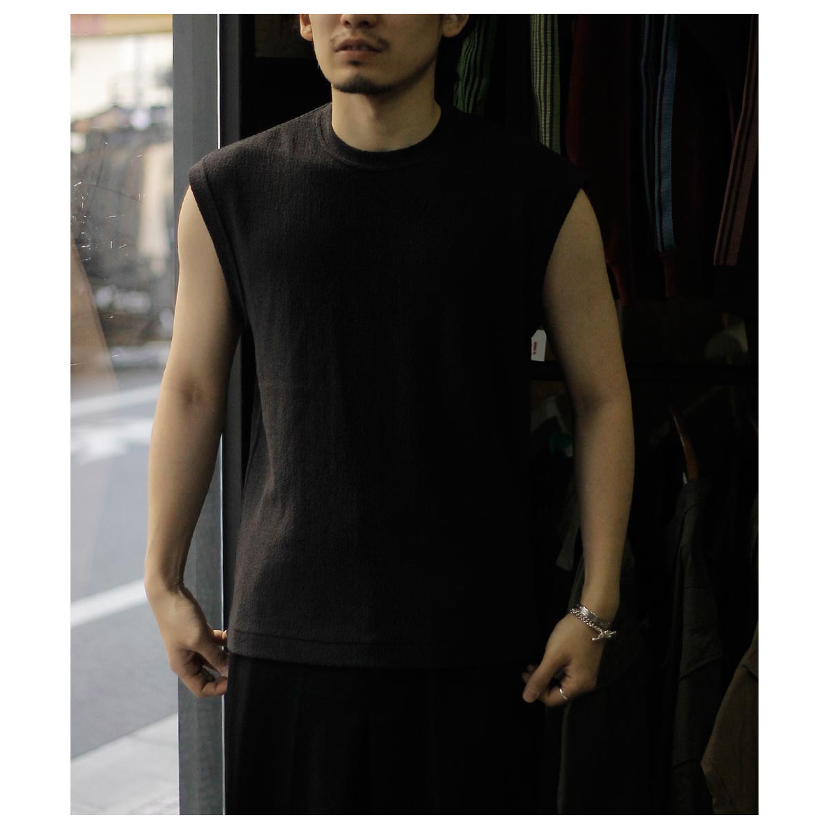 ノノット NONNOTTE オーストリッチジャージー スリーブレス Tシャツ (N 