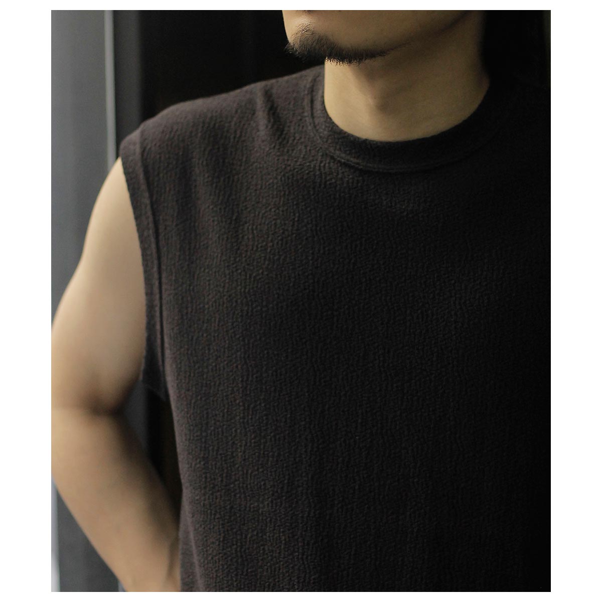 ノノット NONNOTTE オーストリッチジャージー スリーブレス Tシャツ (N 
