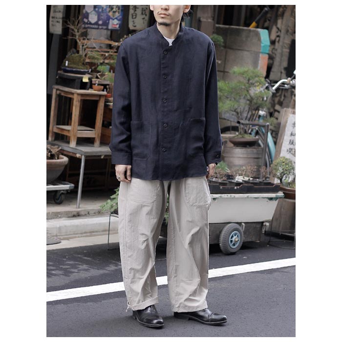アルテリア　リネンレーヨンシャツジャケット アルテリア 24SS リネンレーヨンツイルワークシャツジャケット