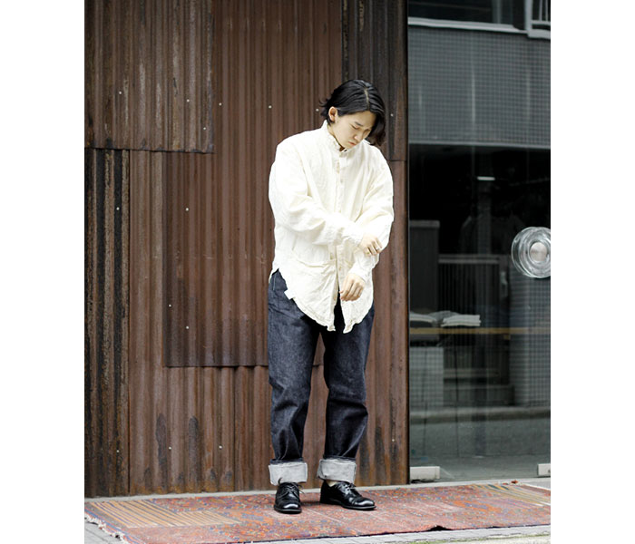 テンダー TENDER Co. ノンウォッシュ テーパード デニム ジーンズ UNBORN DEINM TAPERED  (130-TAPERED-UNBORN-DENIM)