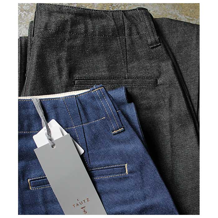 イートウツ E.TAUTZ ブラック デニム デニムパンツ CORE DENIM
