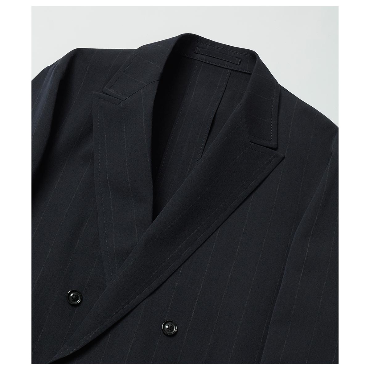 アルテリア ULTERIOR ウール/和紙 ストライプ ダブルジャケット (UJK28