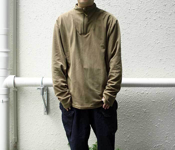 BRITISH ARMY イギリス軍 PCS フリース サーマル シャツ ハーフジップ デッドストック DEADSTOCK  (COMBAT-UNDERSH-FLEECE-PCS)