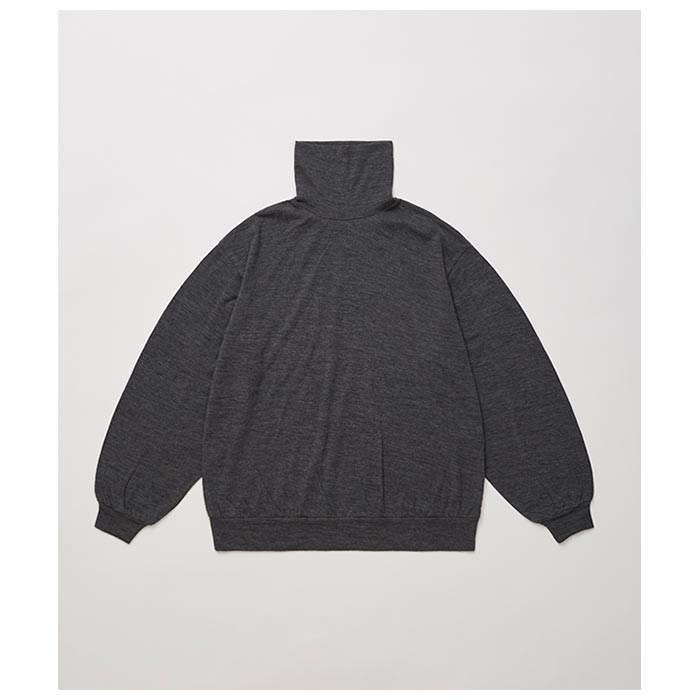 【新品未使用】24AW ULTERIOR タートルニット　グレー　4 アルテリア ULTERIOR スーパーファイン ウール コットン