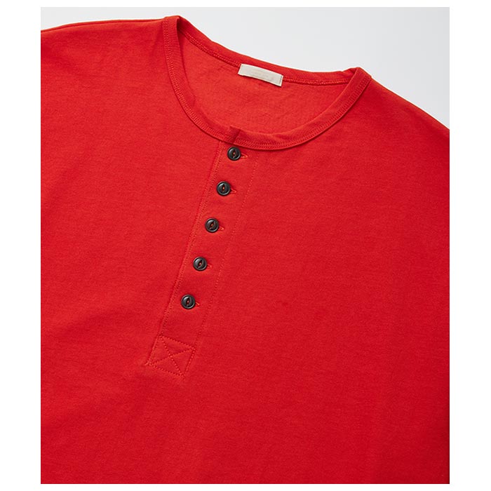 アルテリア ULTERIOR ツイステッドソフト 天竺 ヘンリーネック プル