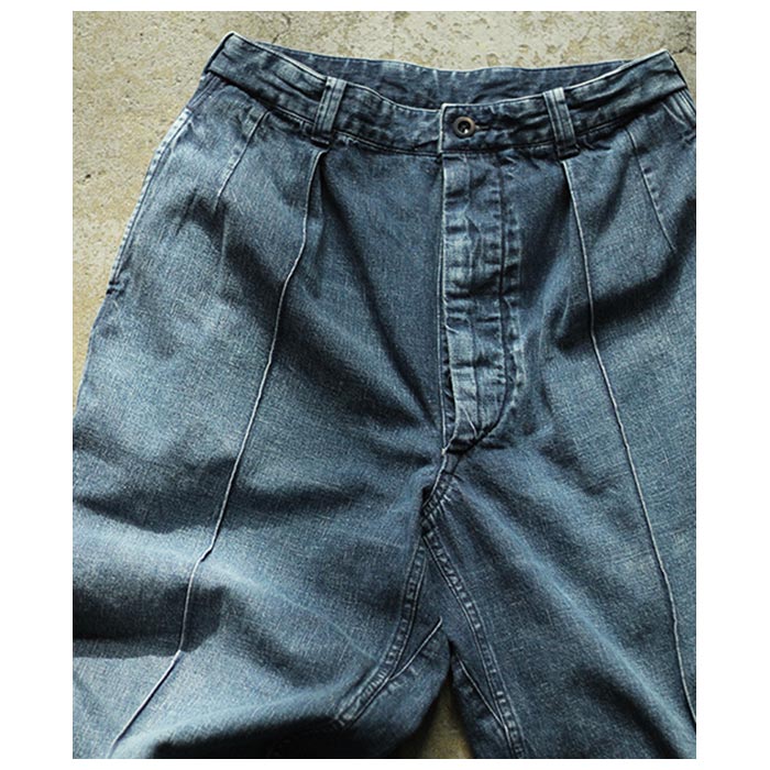 ULTERIOR アルテリア　デニムトラウザース アルテリア ULTERIOR ネップド オールド デニム M52 トラウザーズ