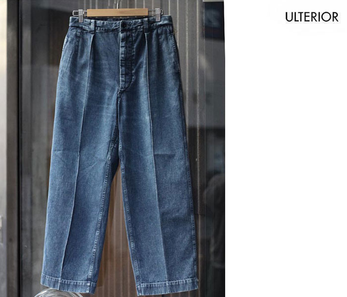 アルテリア ULTERIOR ネップド オールド デニム M52 トラウザーズ