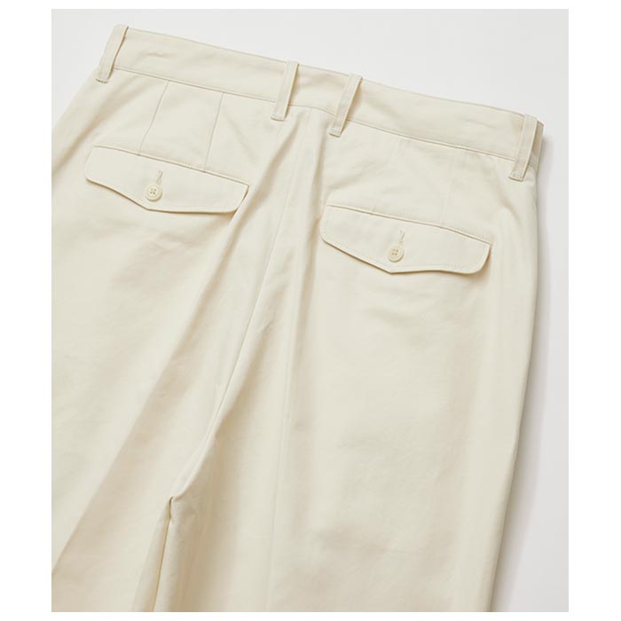 アルテリア ULTERIOR フィンクスコットン ギャバジン タックトラウザー