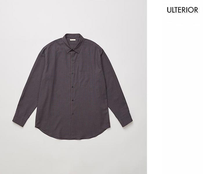 アルテリア ULTERIOR コットンウール チェック ツイル シャツ (ULSH51