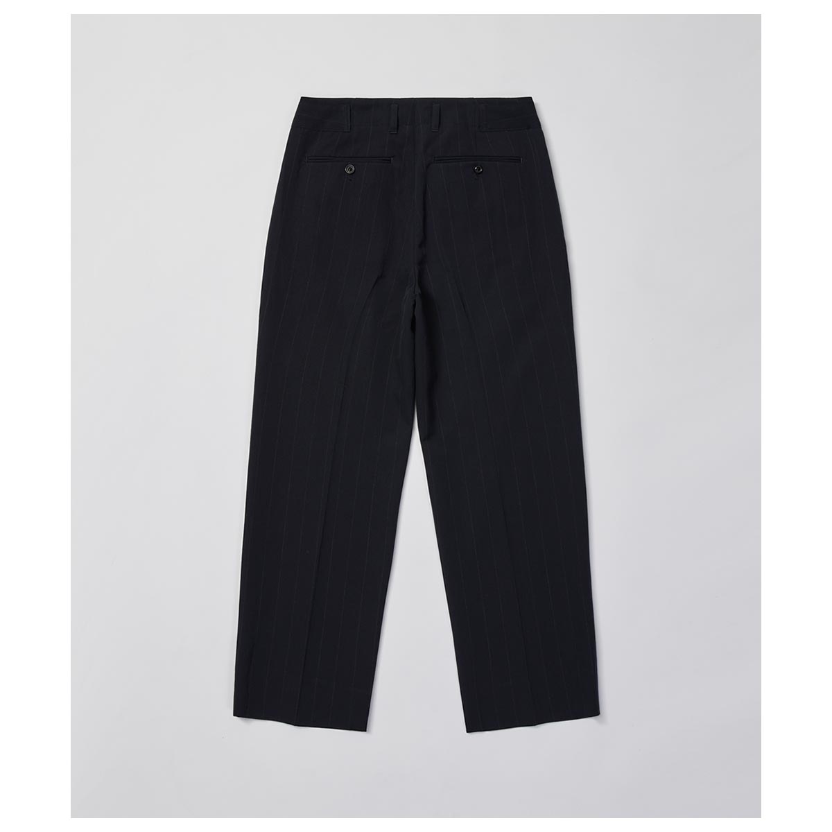アルテリア ULTERIOR ウール 和紙 ストライプ タック トラウザー