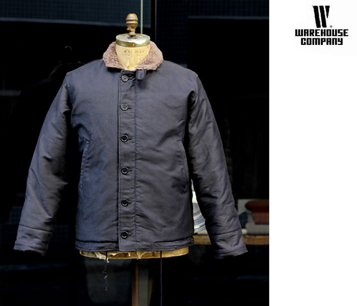 WAREHOUSE ウエアハウス N-1 デッキジャケット NXss-23181 N-1 WINTER JACKET BLUE JUNGLE  CLOTH NAVY (22W-2181-NXSS-23181)