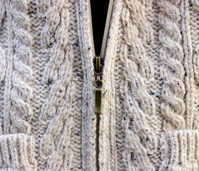 アランクラフト Aran Crafts Ireland フルジップ カーディガン