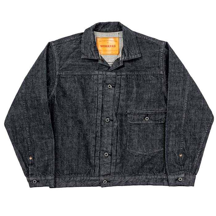 ワーカーズ WORKERS 13.75oz ブラックデニム ジャケット 1st