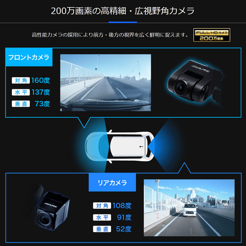 ALPINE（アルパイン） DVR-DM1246A-OC ALPINE ドライブレコーダー搭載
