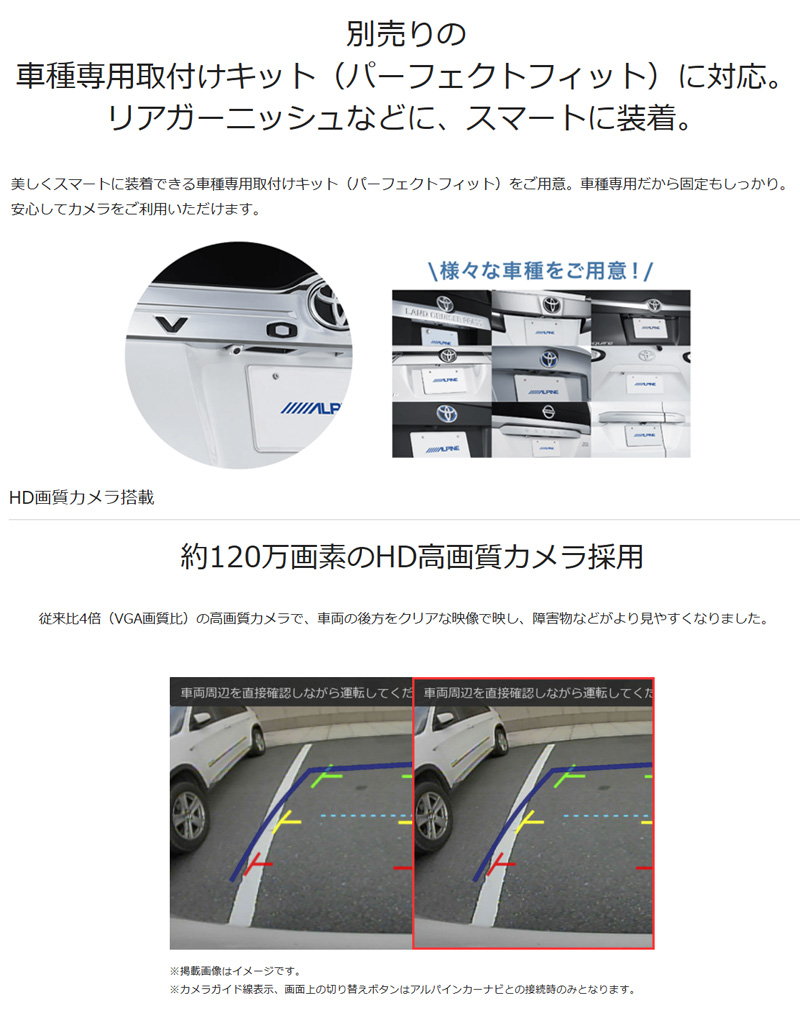 ALPINE（アルパイン） HCE-C20HD-RD ALPINE HDRマルチバックカメラ