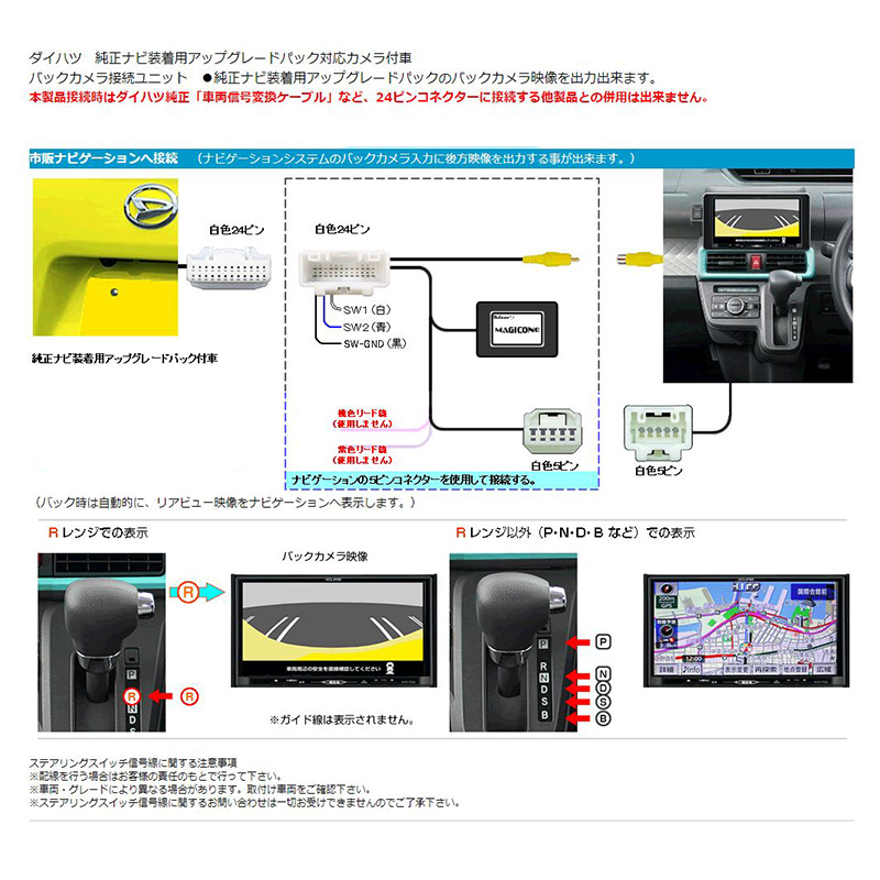 AV-C48 Bullcon ブルコン フジ電機工業 マジコネ MAGICONE バックカメラ接続ユニット ダイハツ  純正ナビ装着用アップグレードパック付車用 12V 1年保証 : bullcon-avc48 : アンドライブ - 通販 - Yahoo!ショッピング