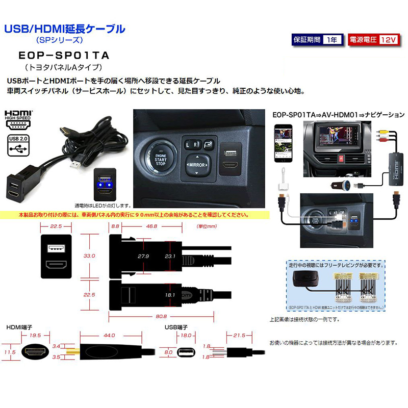 値引き中！Bullcon HDMI接続ユニット VTRハーネス トヨタ ディスプレイオーディオ HDMI入力 VTRハーネス 純正DA
