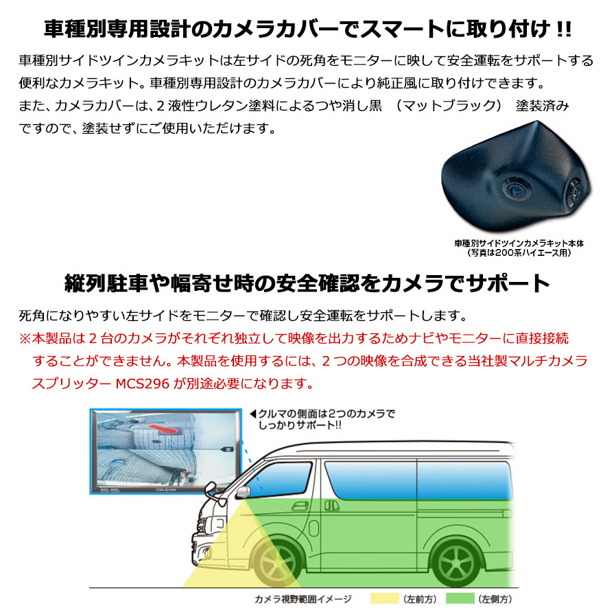 SCK-48D3W データシステム RC系オデッセイ専用サイドカメラキット