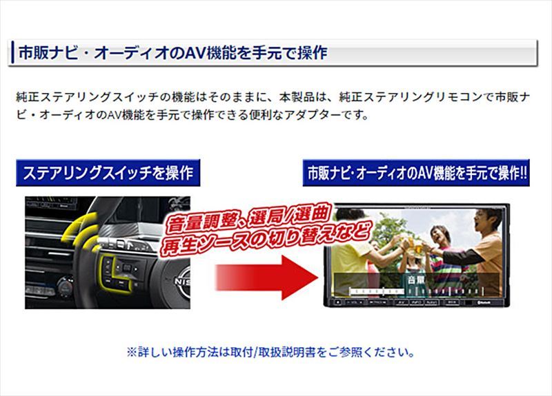 Data System（データシステム） STR445 ステアリングリモコン