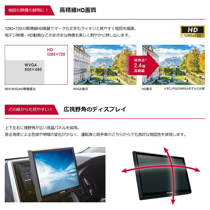 AVN-HS01F DENSO TEN デンソーテン ECLIPSE イクリプス 10.1型 高精細HD画質 フローティングタイプ カーナビゲーション  フルセグ地デジ/Apple CarPlay対応 : densoten-avnhs01f : アンドライブ - 通販 - Yahoo!ショッピング