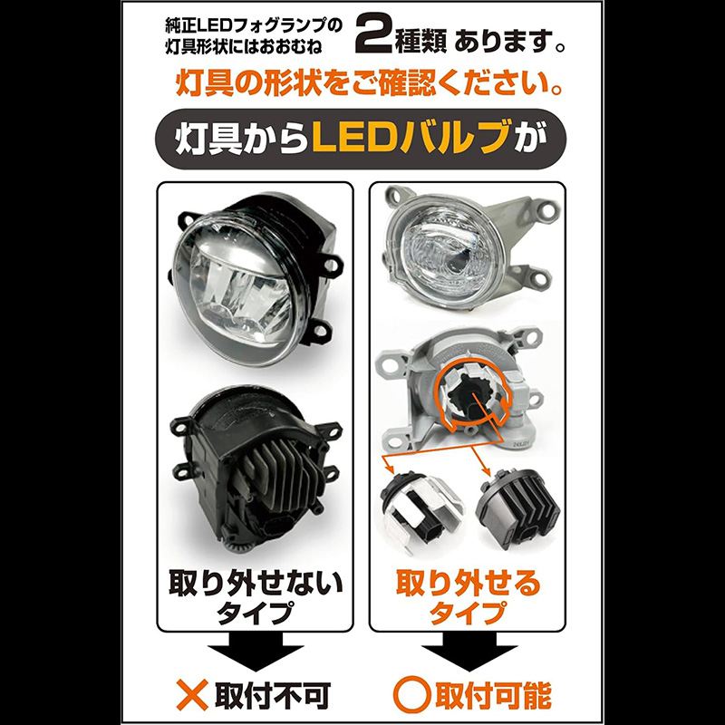 IPF 5L4FLM IPF アイピーエフ LED フォグランプバルブ X3 L1B 2600K