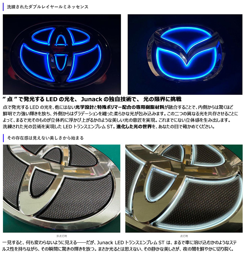 Junack（ジュナック） LTE-STT3 Junack LEDトランスエンブレム ST