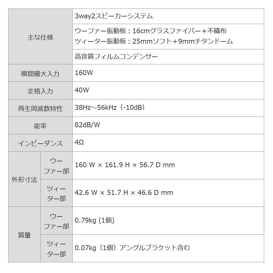 KFC-XS165S KENWOOD ケンウッド 16cm 3way2スピーカーシステム