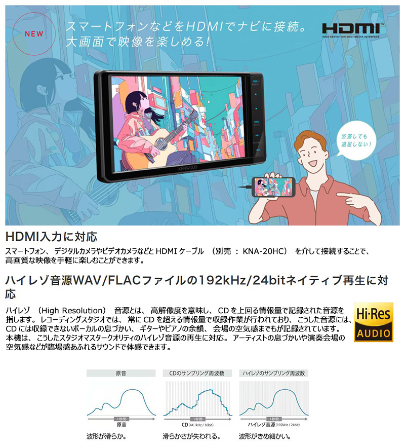 彩速ナビ MDR-L612W KENWOOD ケンウッド 7V型200mmワイド カー