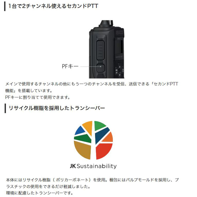 UBZ-BM51BT KENWOOD ケンウッド 中継器対応特定小電力トランシーバー
