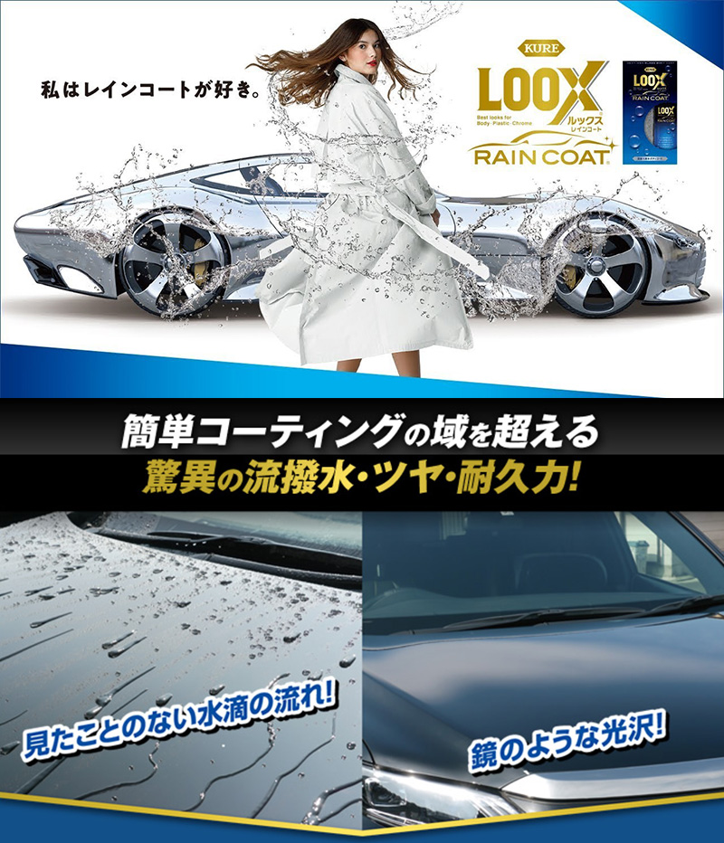 「塗装」レイン KURE 1190 クレ ルックス レインコート 撥水 ツヤ 外装塗装 ツヤ