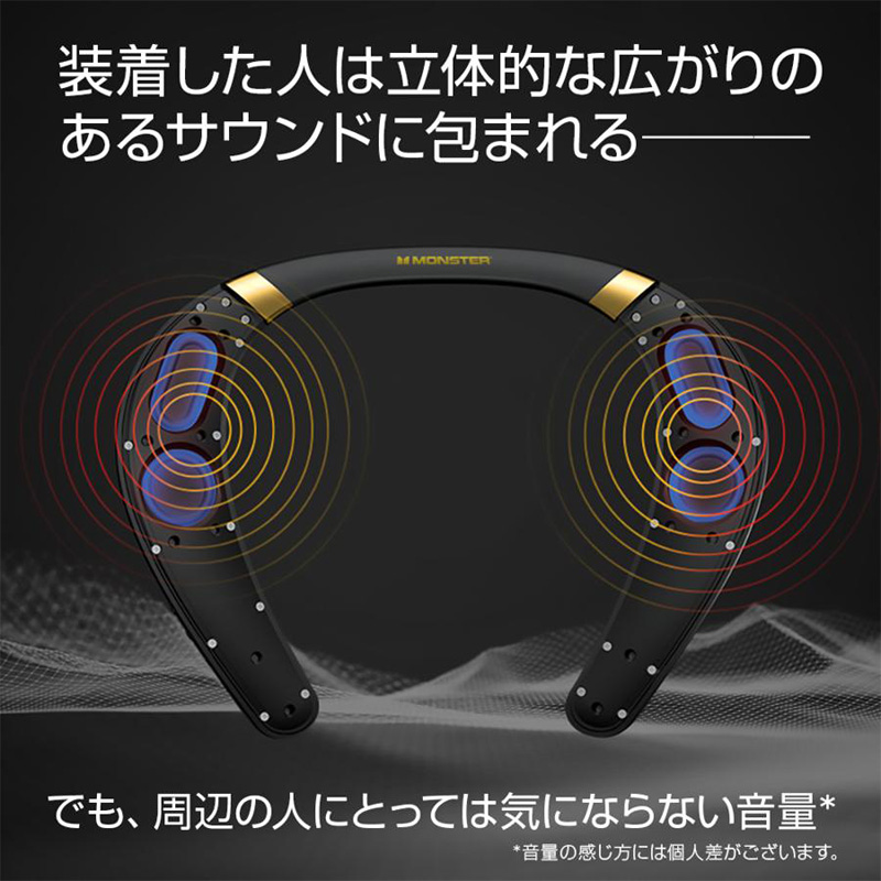 MONSTER MS31901 MONSTER モンスター ウェアラブル ネックスピーカー
