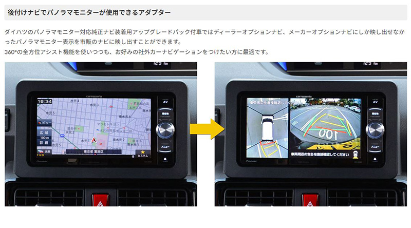 TPD071BA ワントップ OneTop パノラマモニター変換アダプター