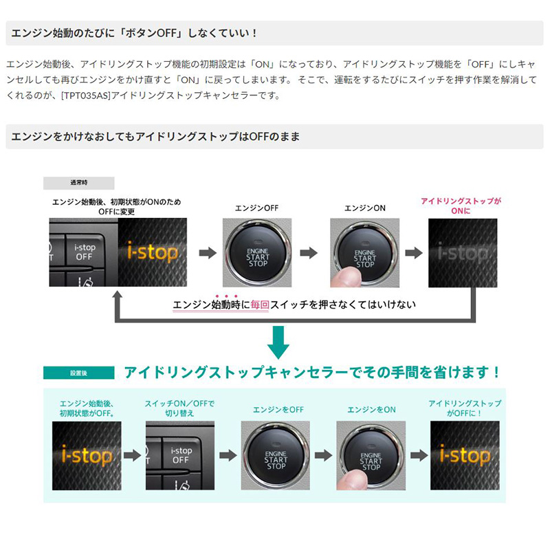 TPT035AS ワントップ OneTop マツダ車用アイドリングストップ