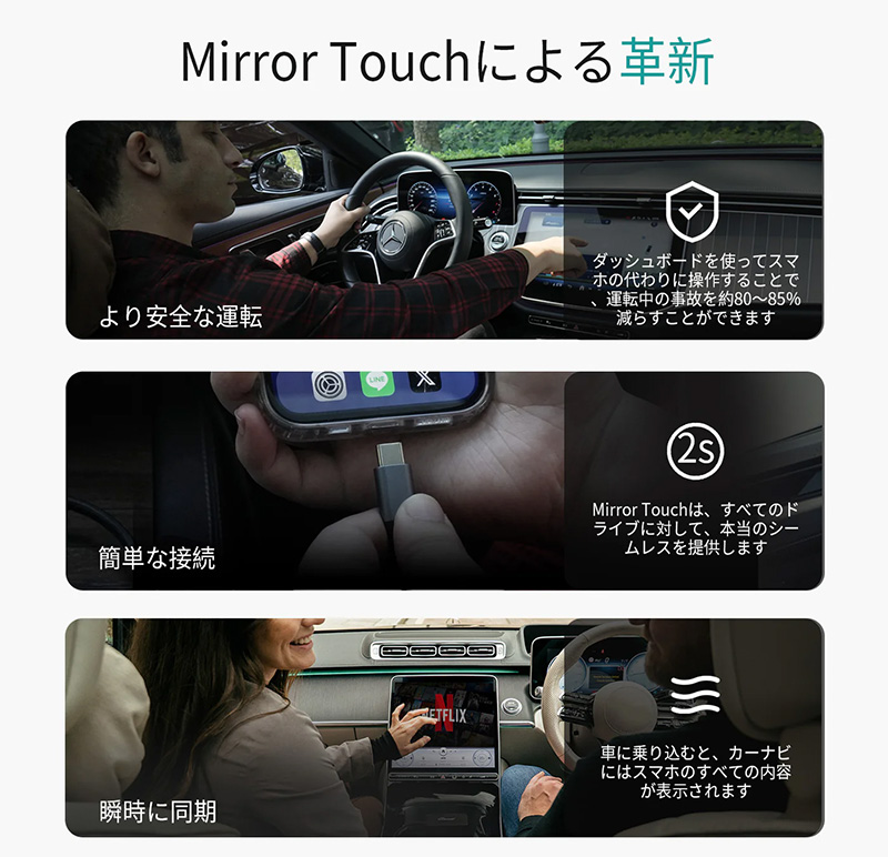 ottocast 【正規品】CA450 ottocast オットキャスト MIRROR TOUCH