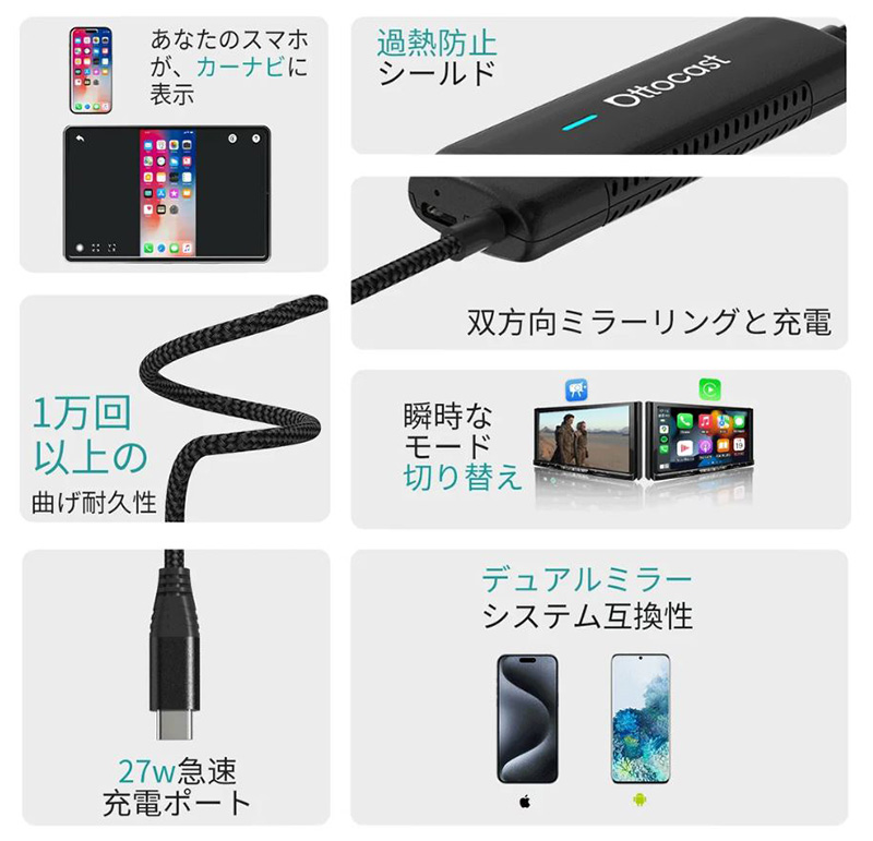 ottocast 【正規品】CA450 ottocast オットキャスト MIRROR TOUCH