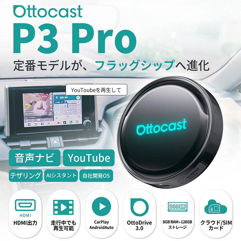 ottocast PCS61-TJ ottocast オットキャスト OttoAibox P3 Pro