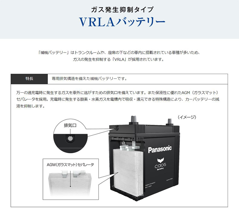 N-S55B24L/HV パナソニック caos カオス カーバッテリー ハイブリッド車(補機)用 HV/H2シリーズ 国産車用バッテリー Blue  Battery 日本製 (沖縄・離島 配送不可)